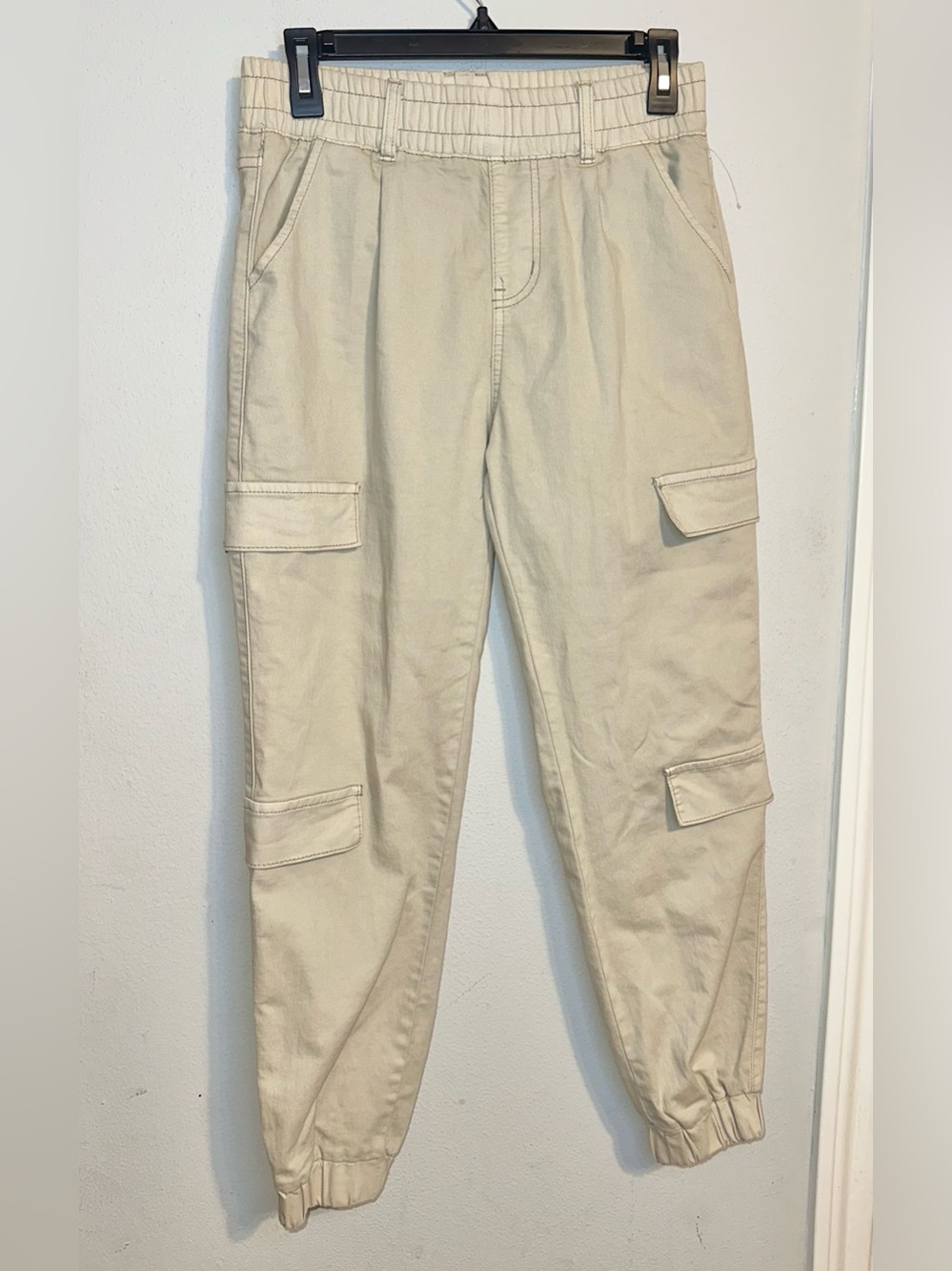 VIP Cargo Jogger Pants in Beige